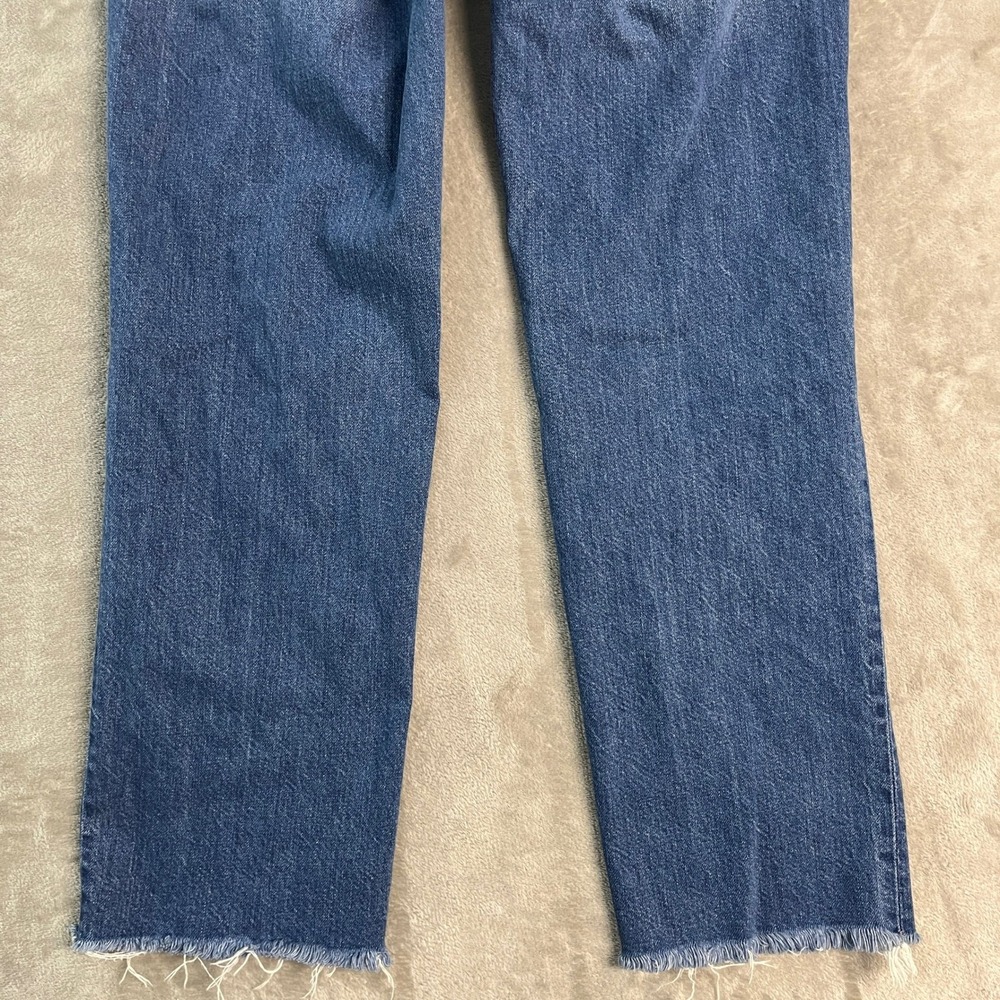 Banana Republic Vintage Straight Jeans Womens 28L (29x28) Distressed Raw Hem - Picture 12 of 13